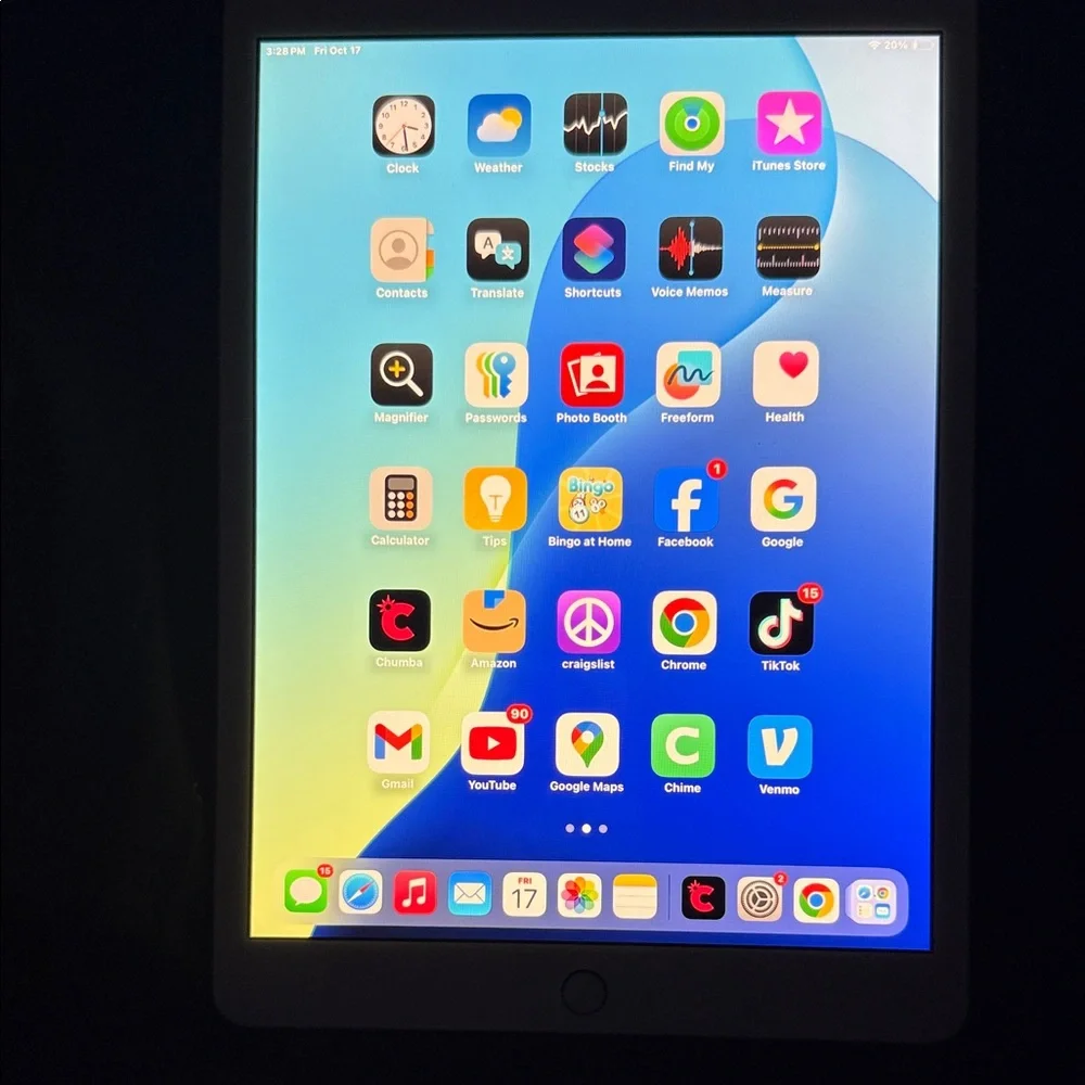 Apple Tablet in White and Gold